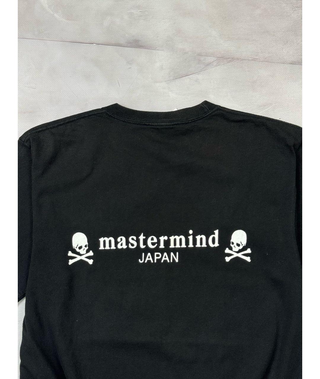 MASTERMIND JAPAN Черная хлопковая футболка, фото 4