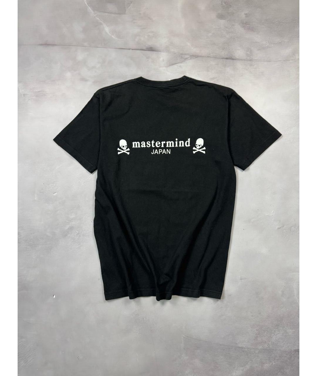 MASTERMIND JAPAN Черная хлопковая футболка, фото 2