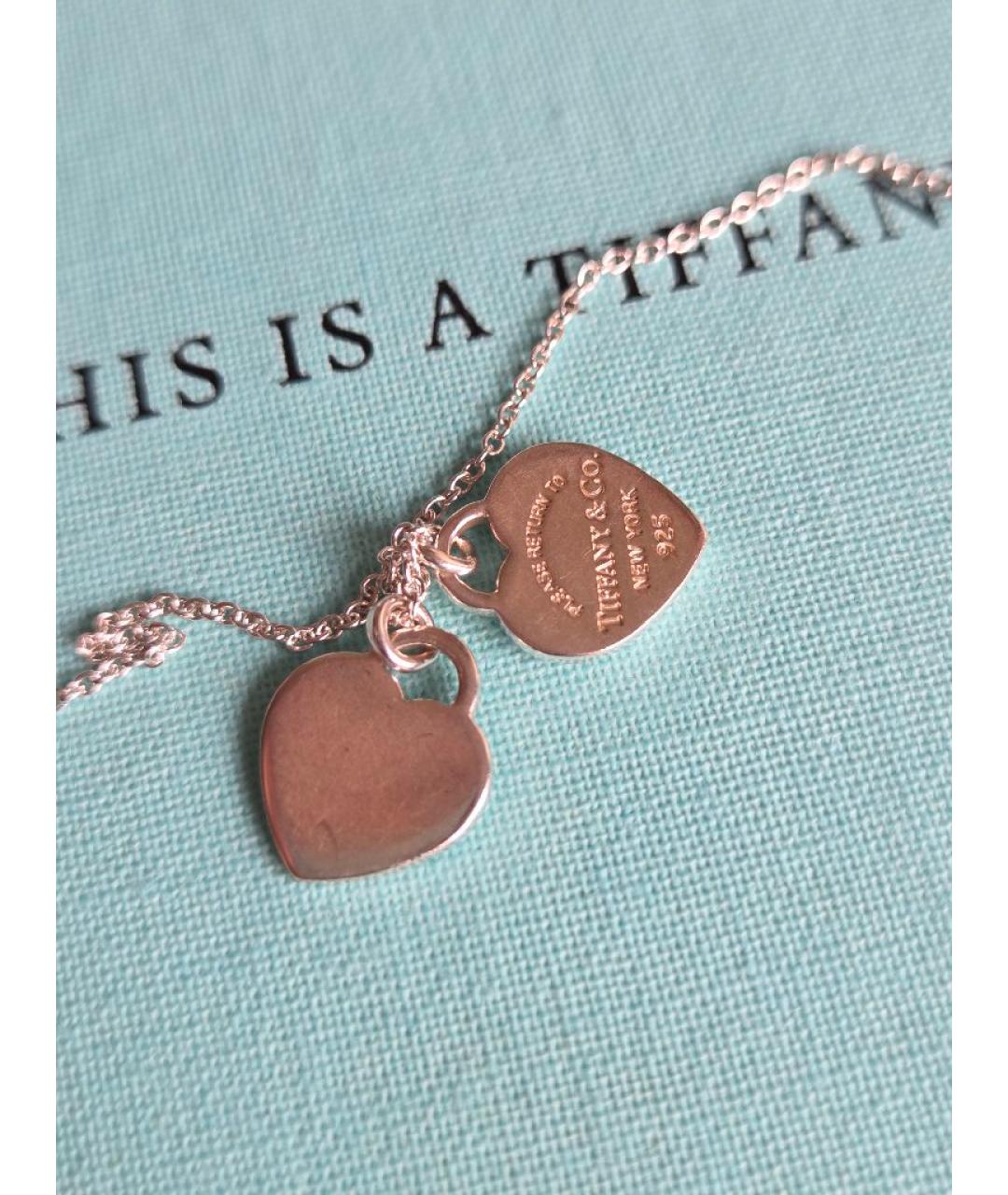 TIFFANY&CO Бирюзовое серебряное колье, фото 2