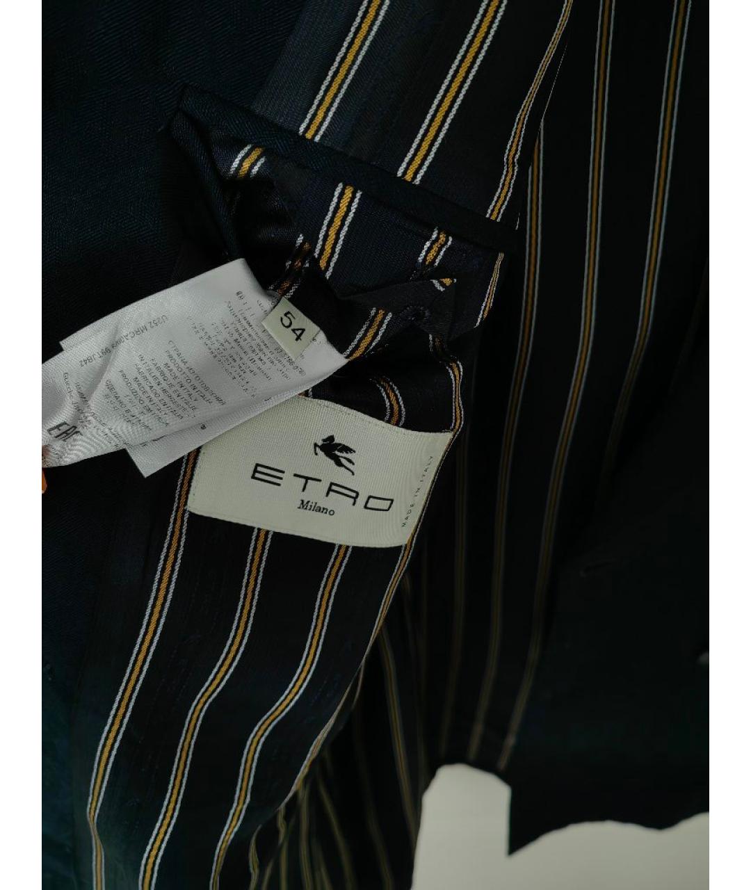 ETRO Темно-синий классический костюм, фото 3