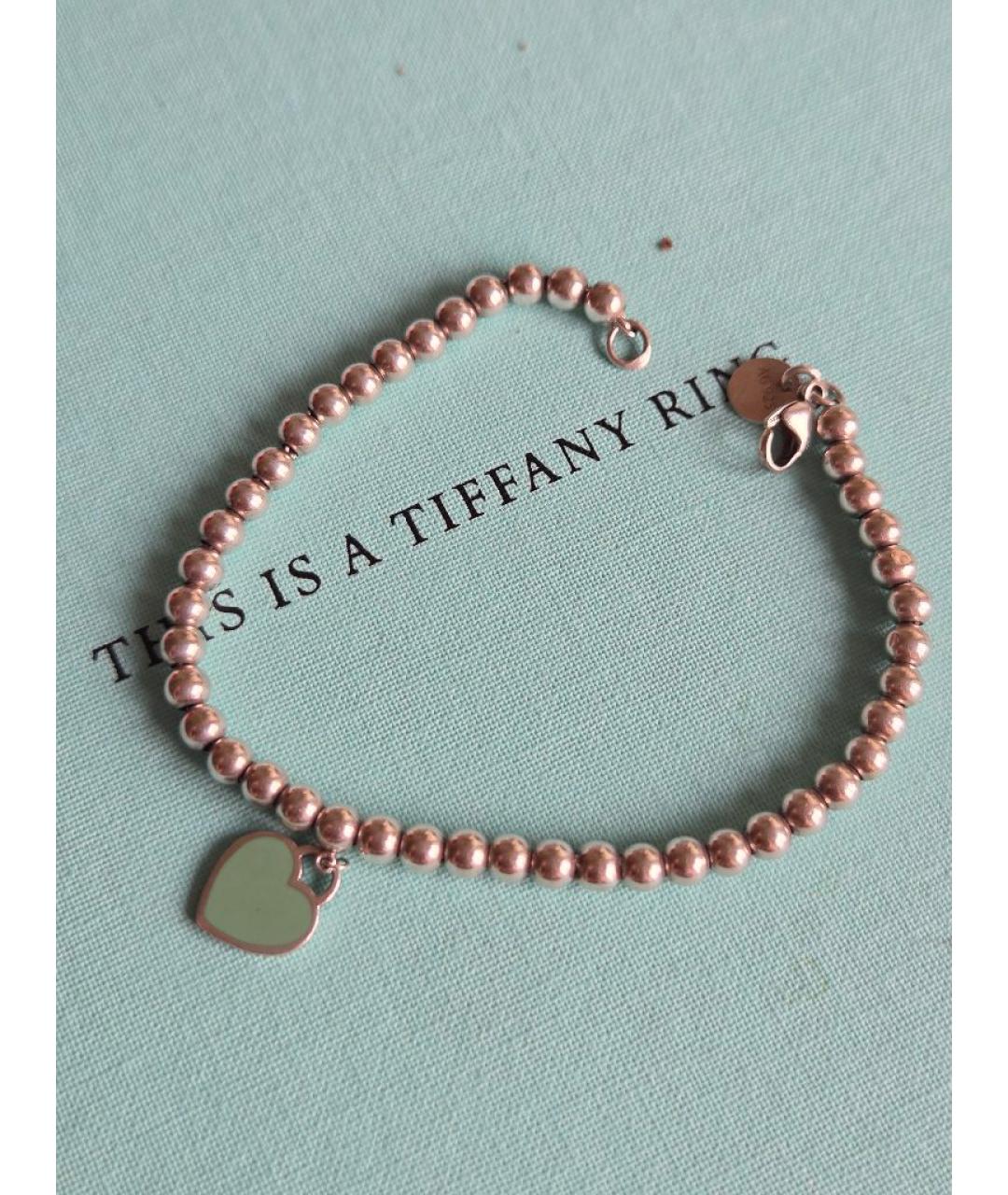 TIFFANY&CO Бирюзовый серебряный браслет, фото 8