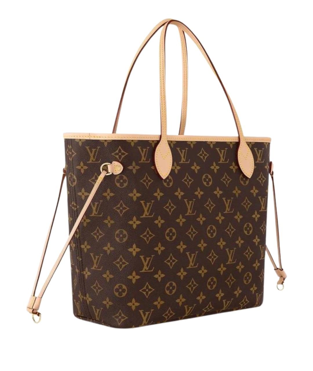 LOUIS VUITTON Коричневая канва сумка тоут, фото 1