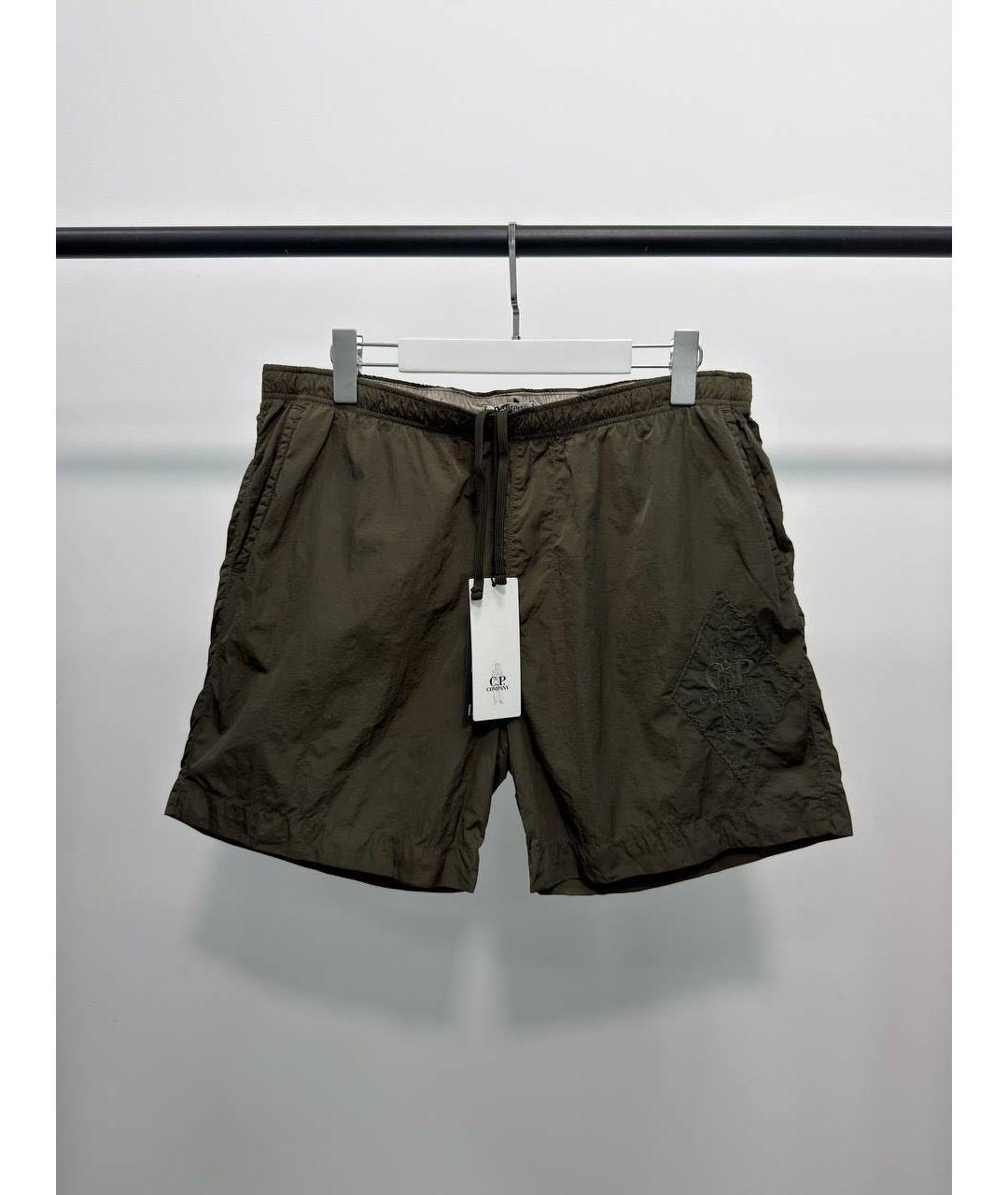 CP COMPANY Хаки нейлоновые шорты, фото 5