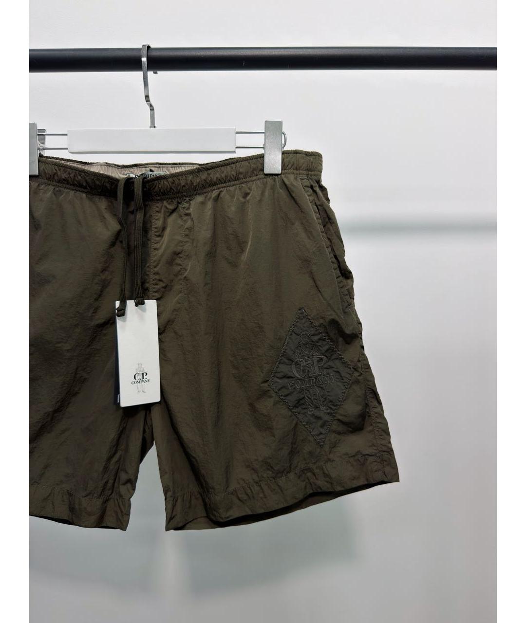 CP COMPANY Хаки нейлоновые шорты, фото 2