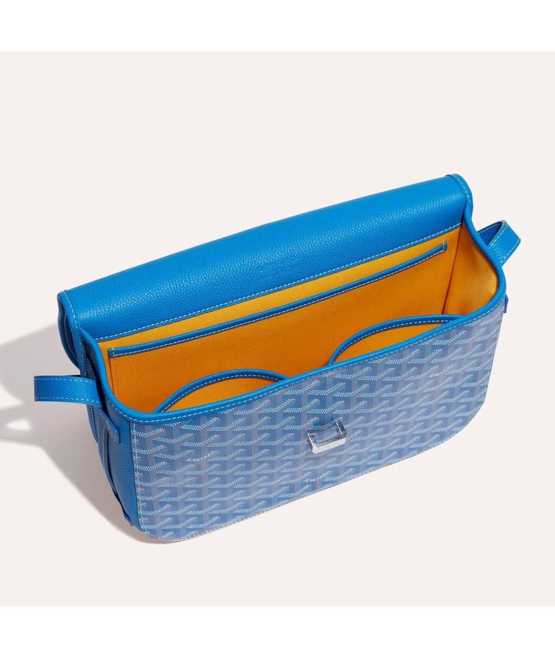 GOYARD Синяя сумка на плечо из канвы, фото 3