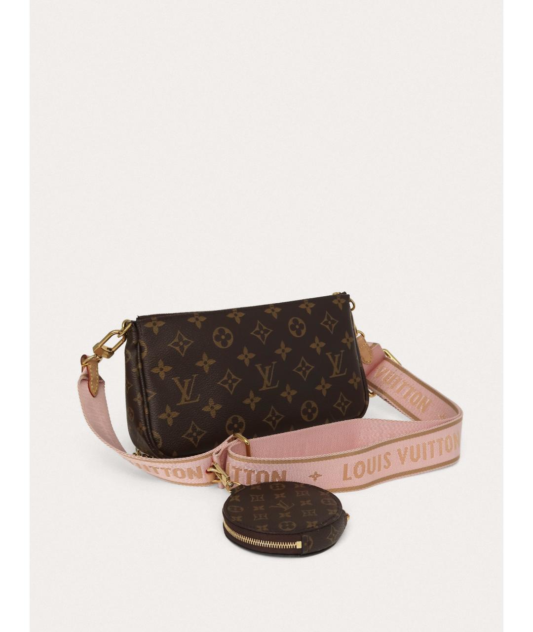 LOUIS VUITTON Коричневая сумка через плечо, фото 3