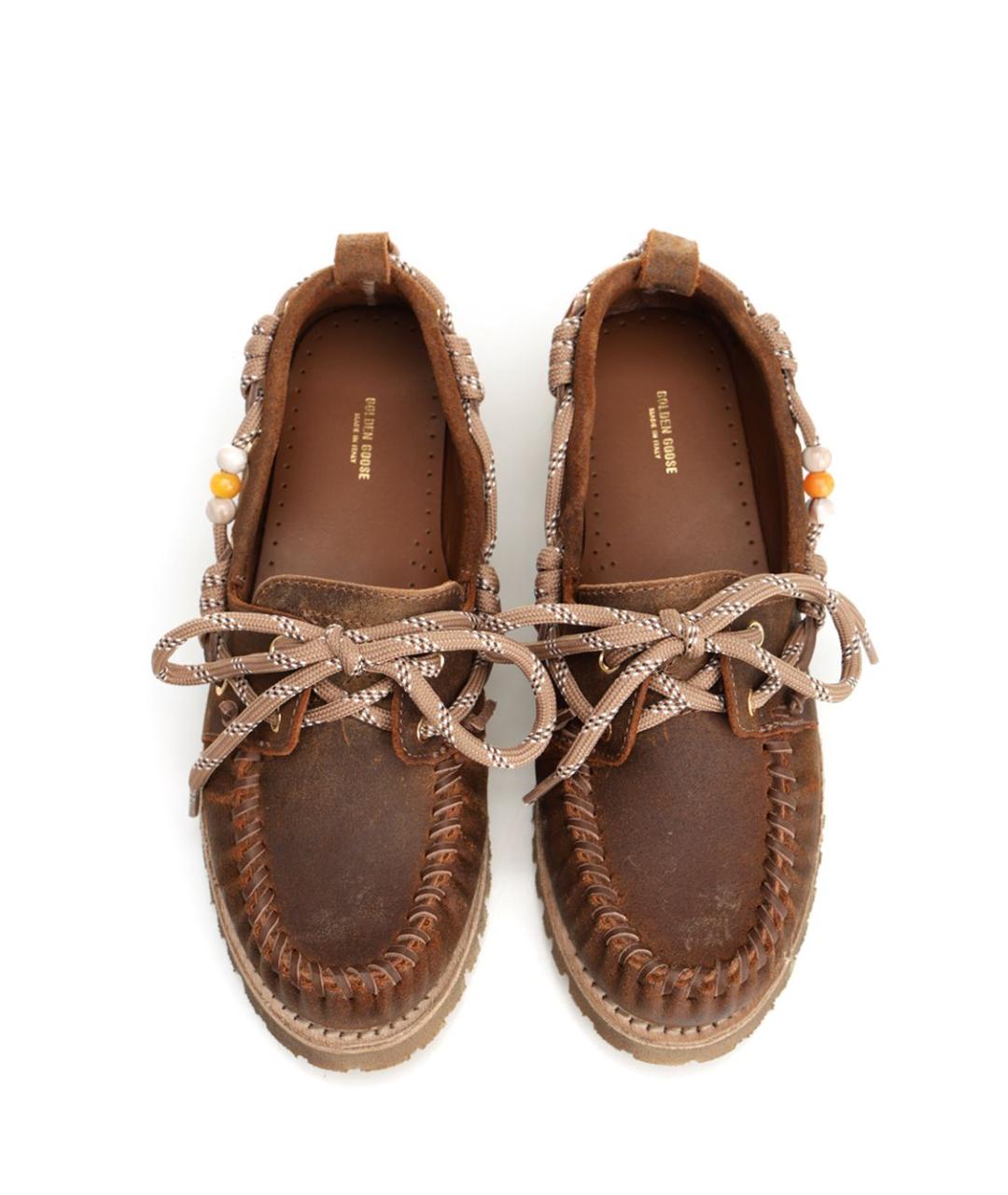 GOLDEN GOOSE Коричневые кожаные лоферы, фото 5