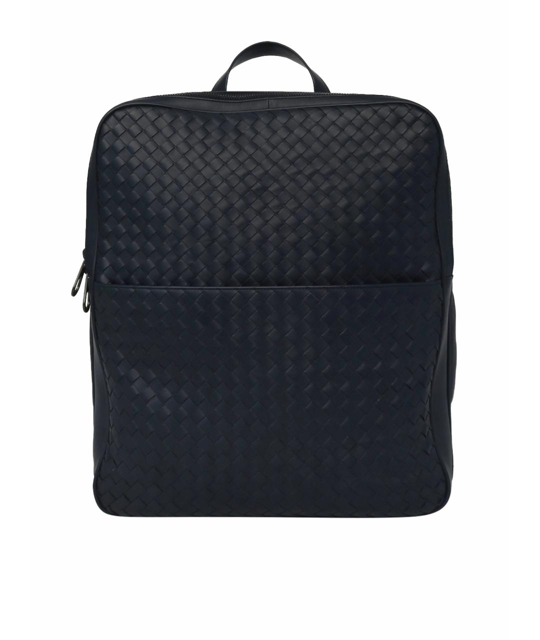 BOTTEGA VENETA Синий кожаный рюкзак, фото 1