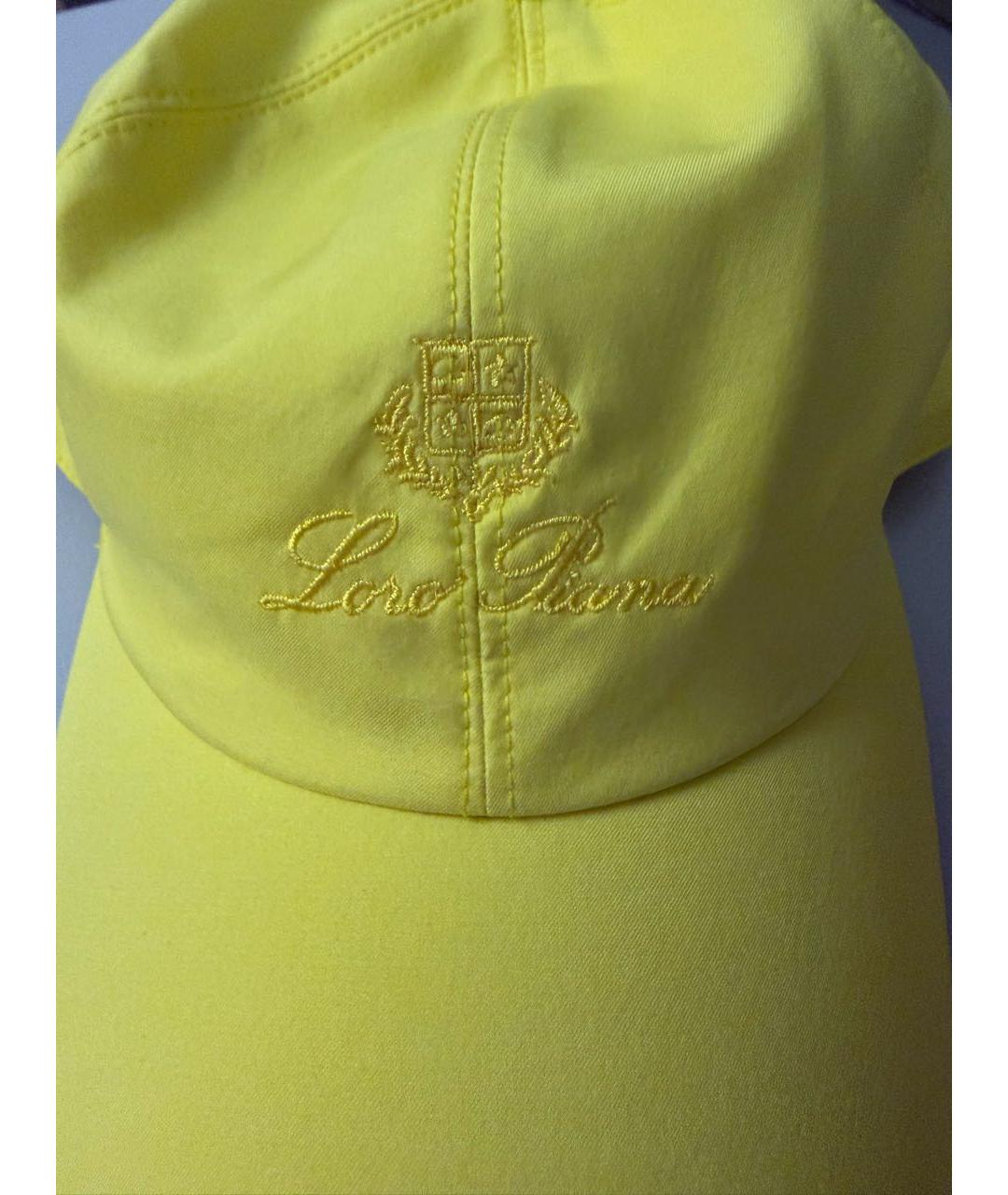 LORO PIANA Желтая кепка, фото 7