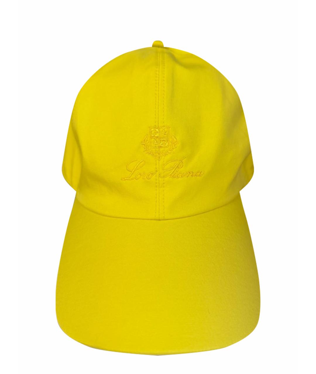 LORO PIANA Желтая кепка, фото 1
