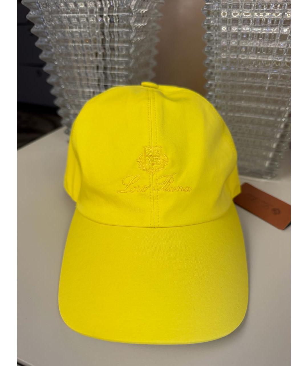 LORO PIANA Желтая кепка, фото 8