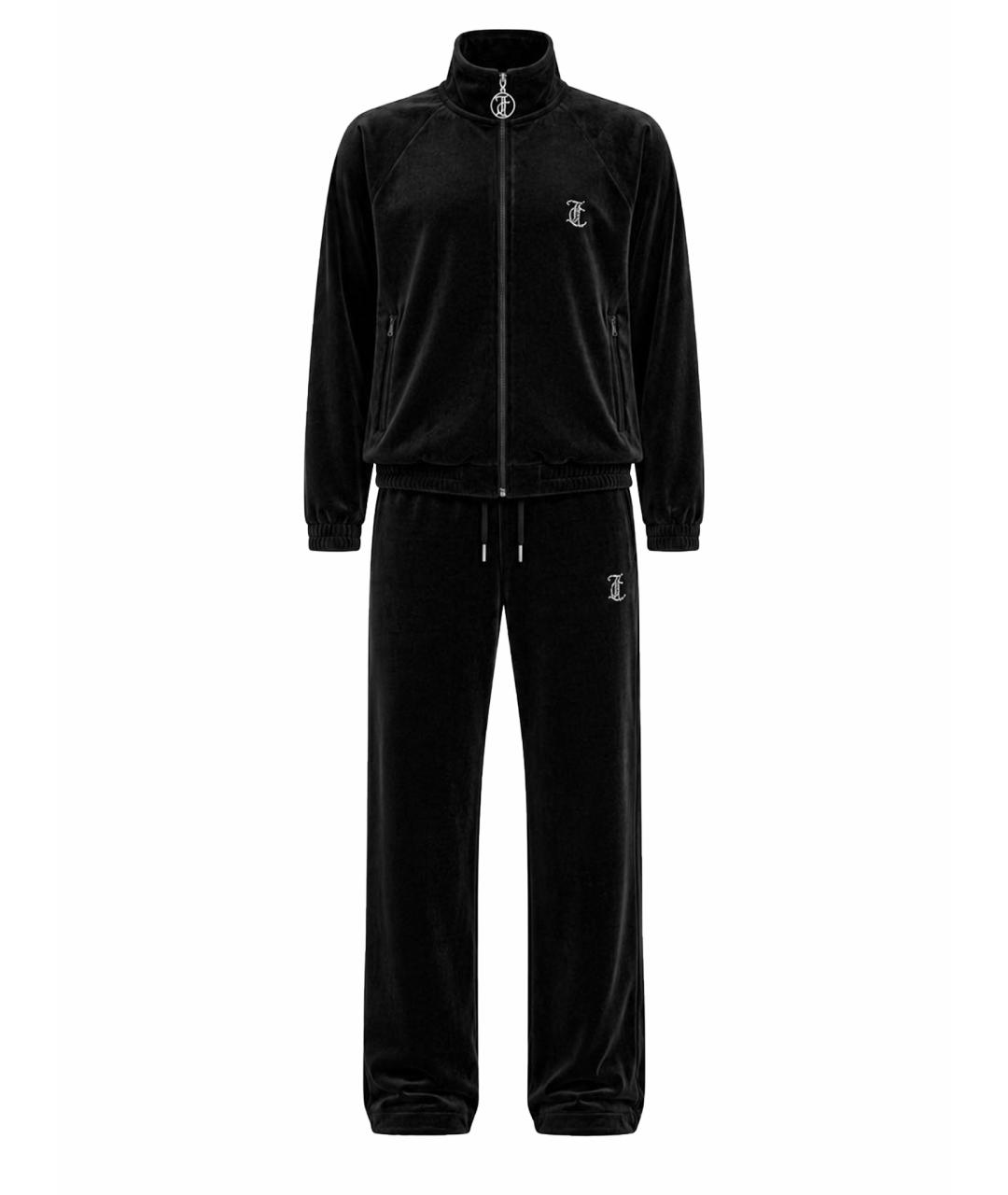 JUICY COUTURE Черный велюровый костюм с брюками, фото 8