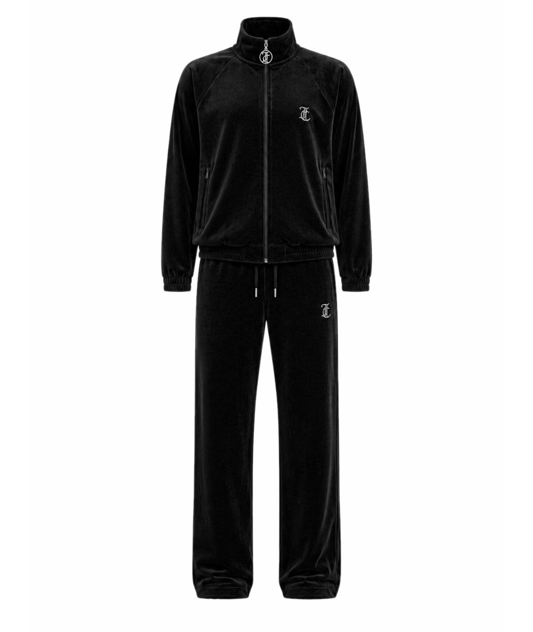 JUICY COUTURE Черный велюровый костюм с брюками, фото 1