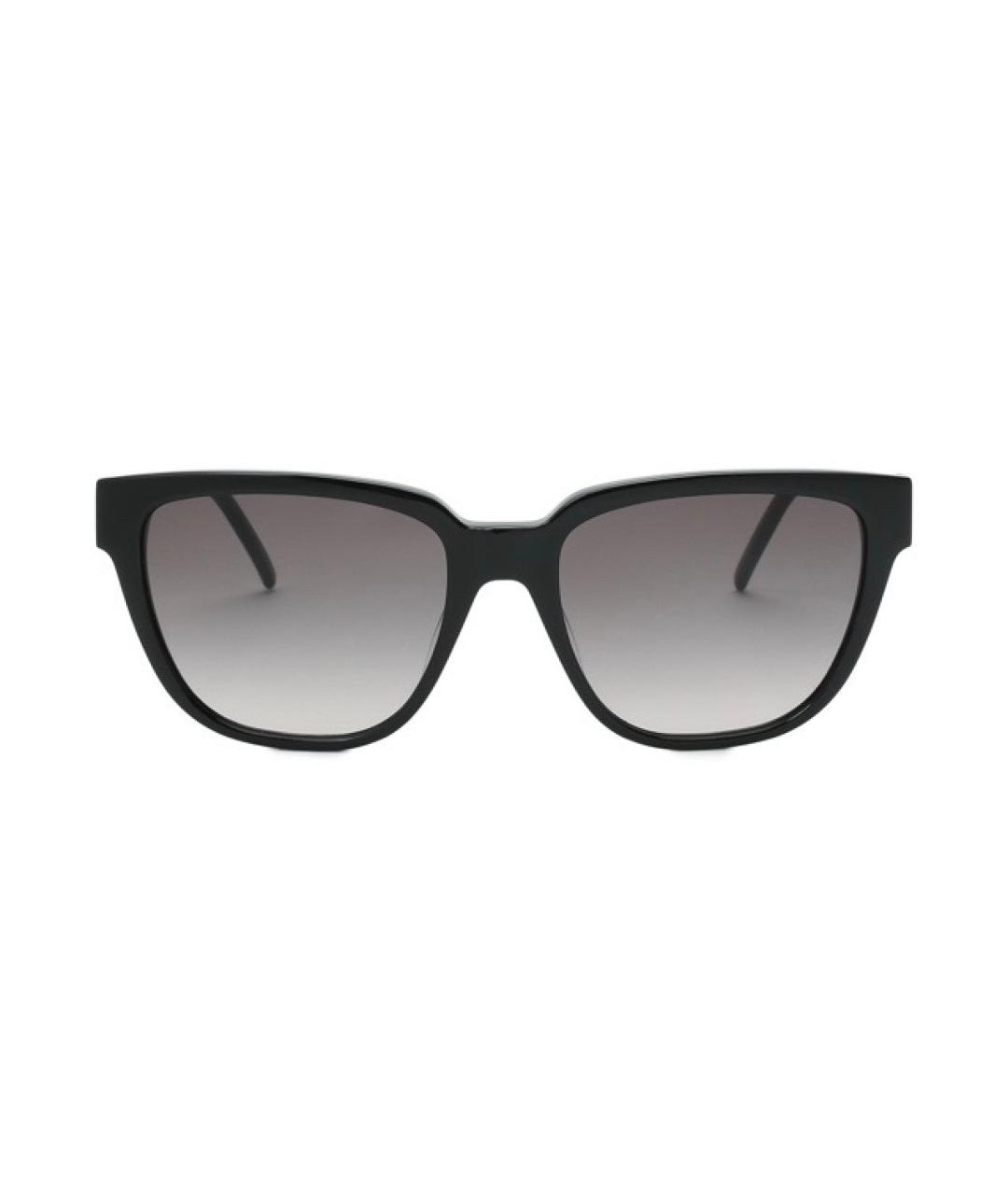 SAINT LAURENT Черные металлические солнцезащитные очки, фото 4