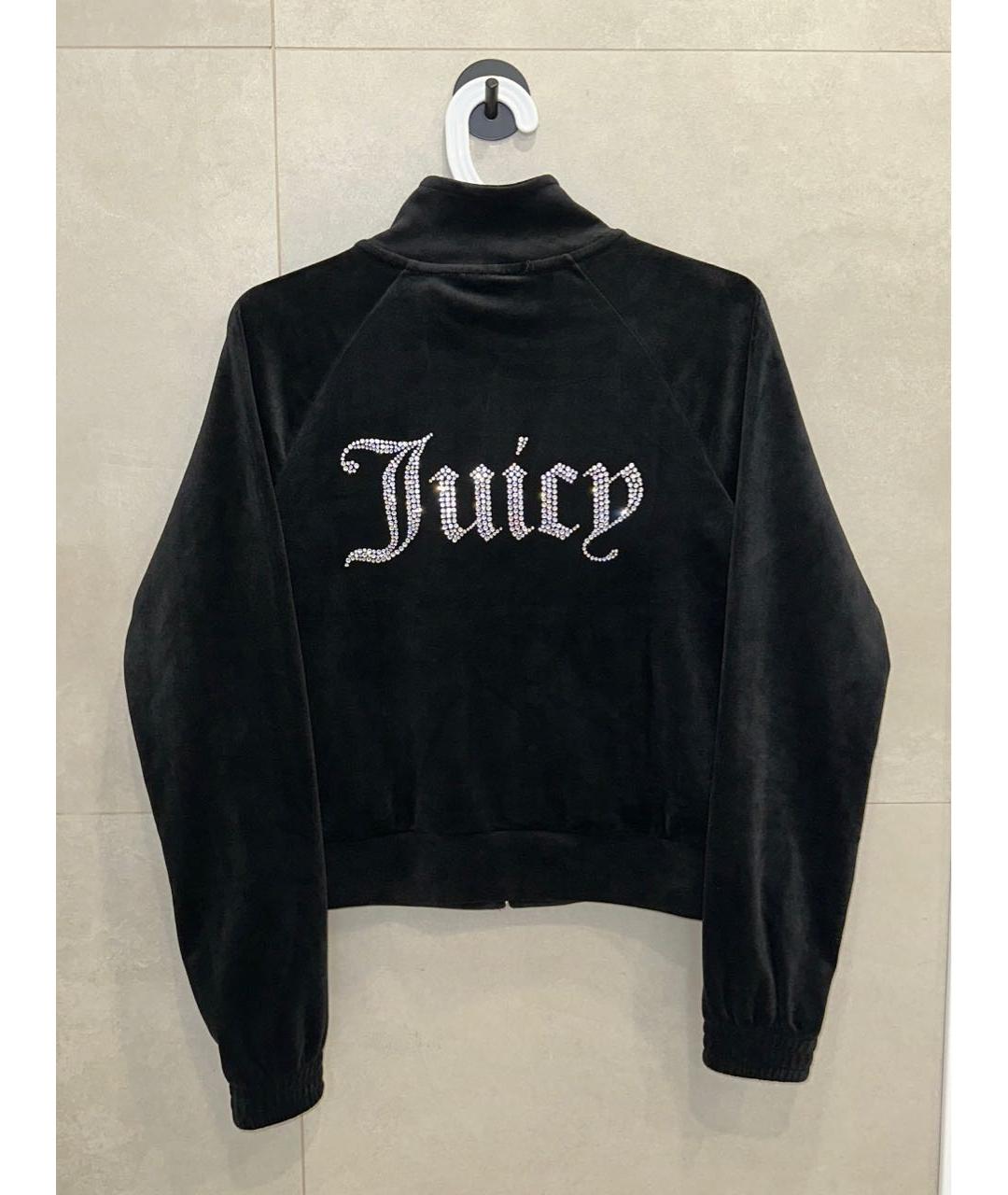 JUICY COUTURE Черный велюровый костюм с брюками, фото 3