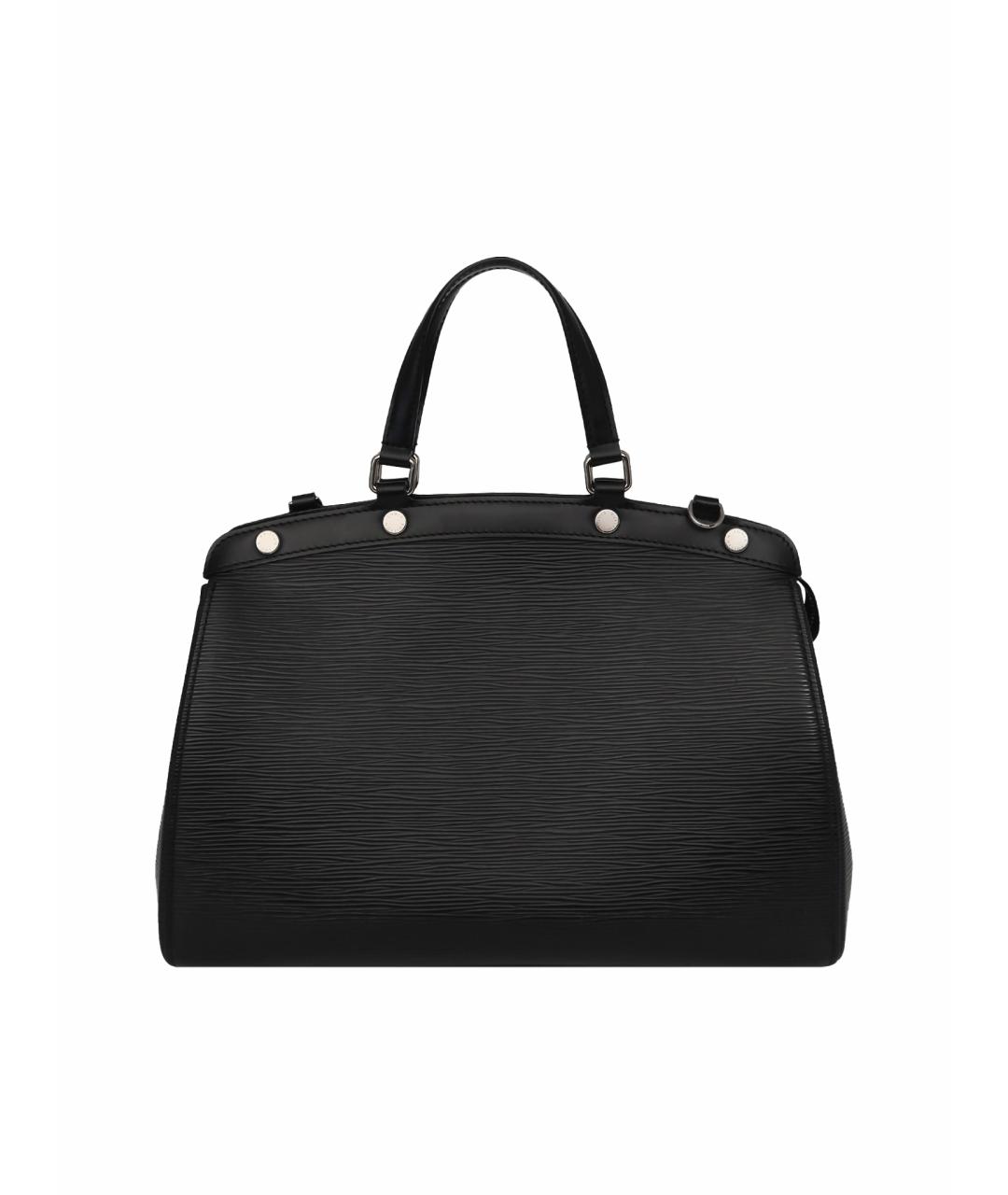 LOUIS VUITTON Черная кожаная сумка с короткими ручками, фото 9