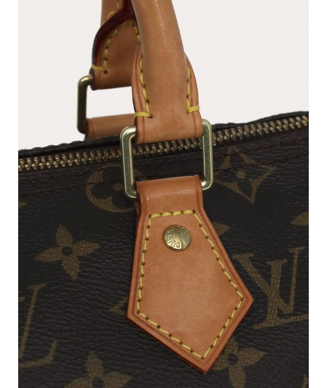 LOUIS VUITTON Коричневая сумка с короткими ручками, фото 7