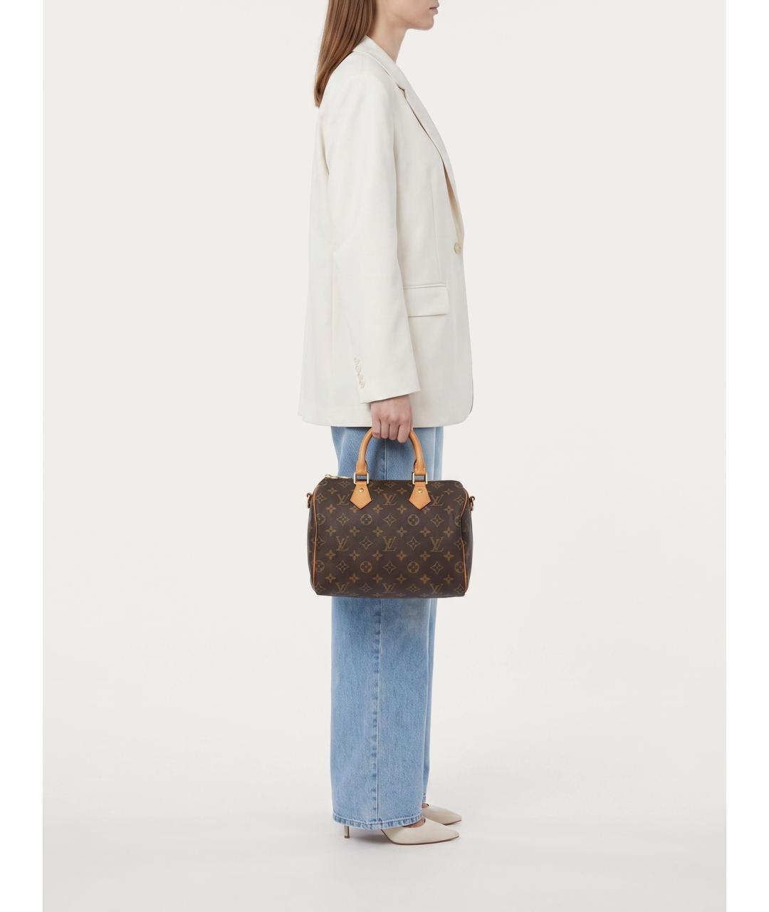 LOUIS VUITTON Коричневая сумка с короткими ручками, фото 8
