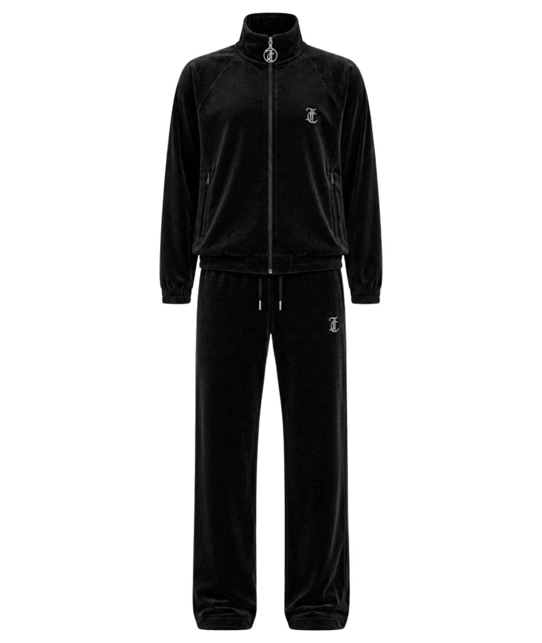 JUICY COUTURE Черный велюровый костюм с брюками, фото 1