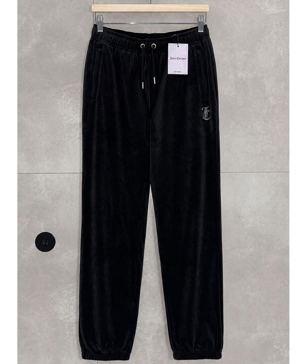 JUICY COUTURE Черный велюровый костюм с брюками, фото 4