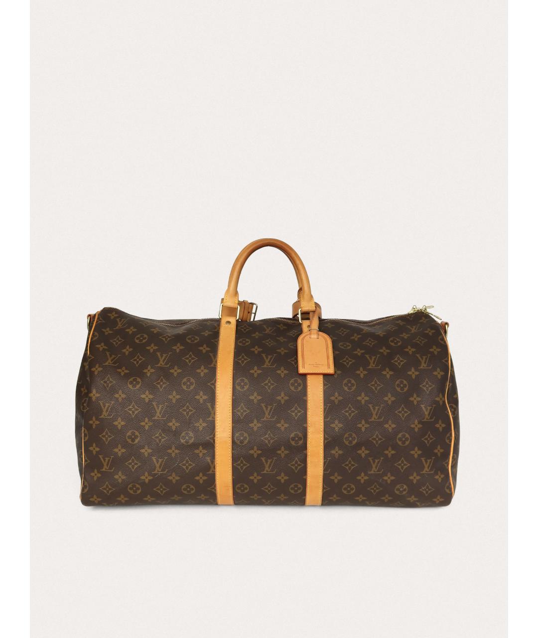 LOUIS VUITTON Коричневая дорожная/спортивная сумка, фото 9
