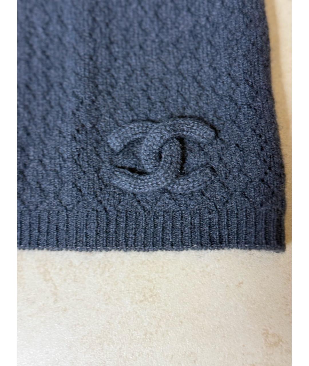 CHANEL Серая кашемировая шапка, фото 4