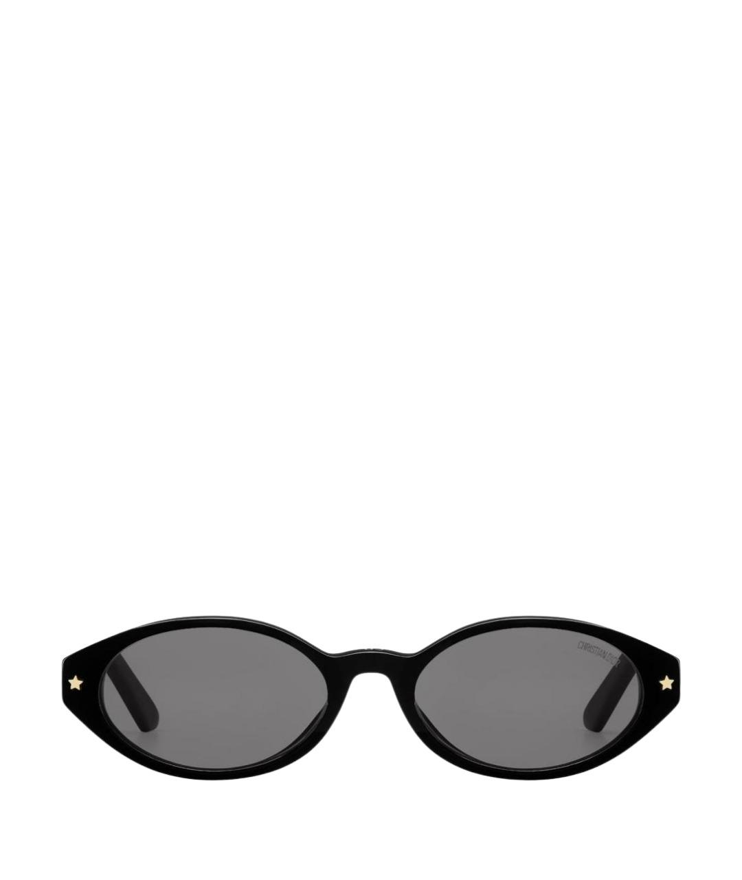 CHRISTIAN DIOR Черные пластиковые солнцезащитные очки, фото 1