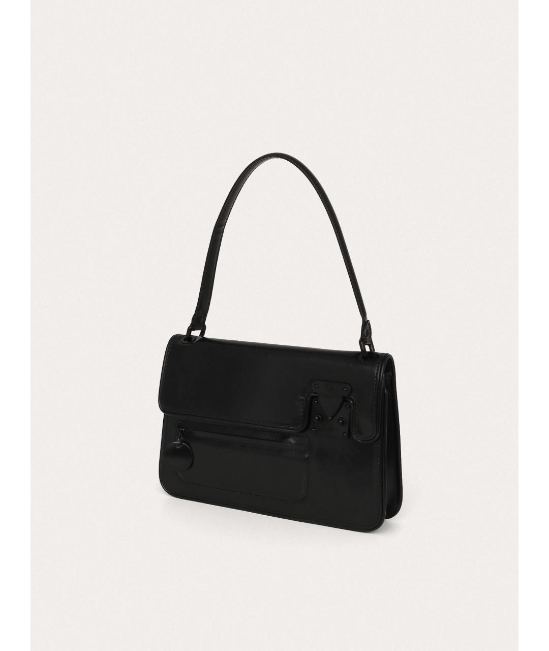 LOUIS VUITTON Черная кожаная сумка с короткими ручками, фото 2