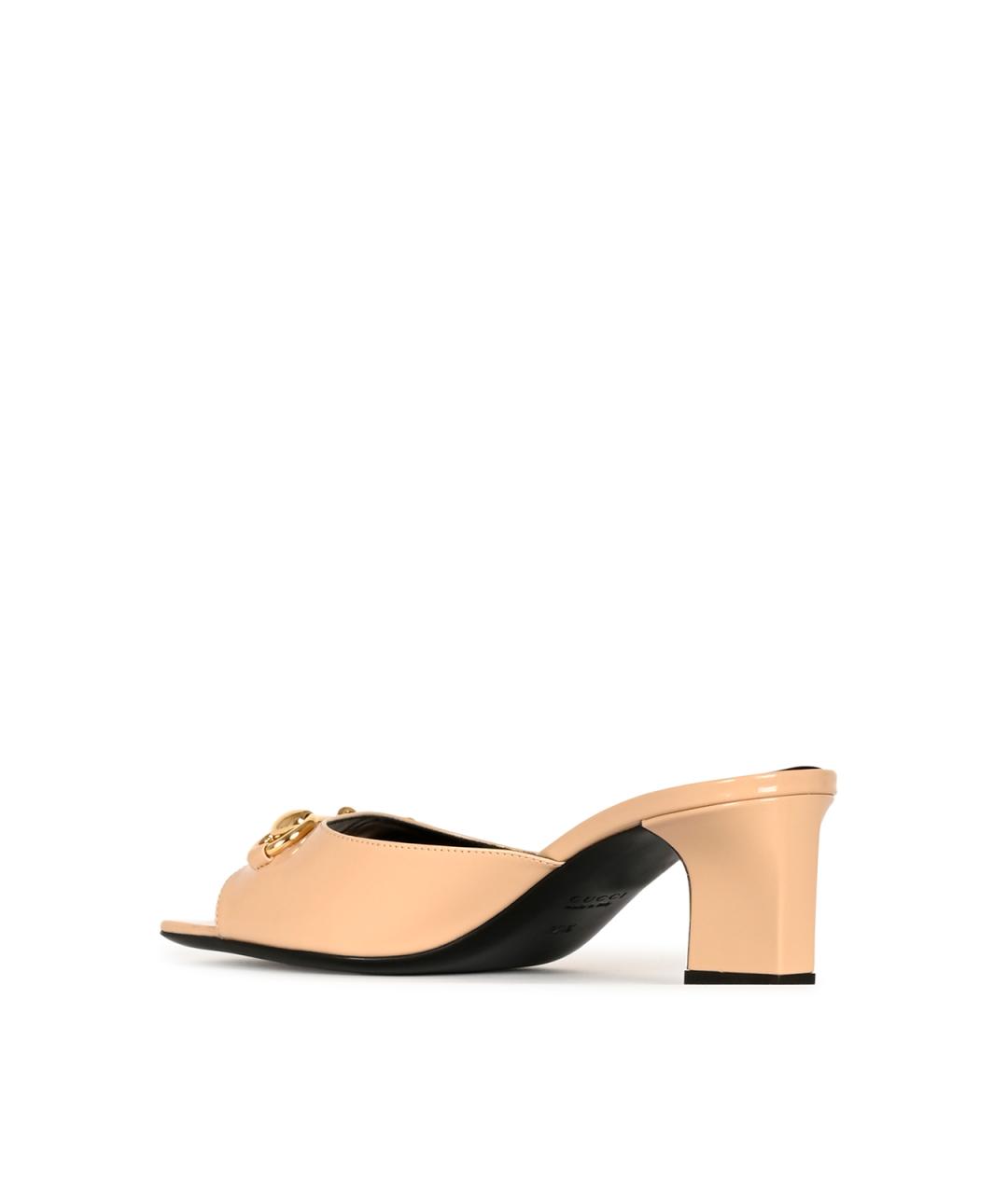 GUCCI Розовые кожаные сандалии, фото 3