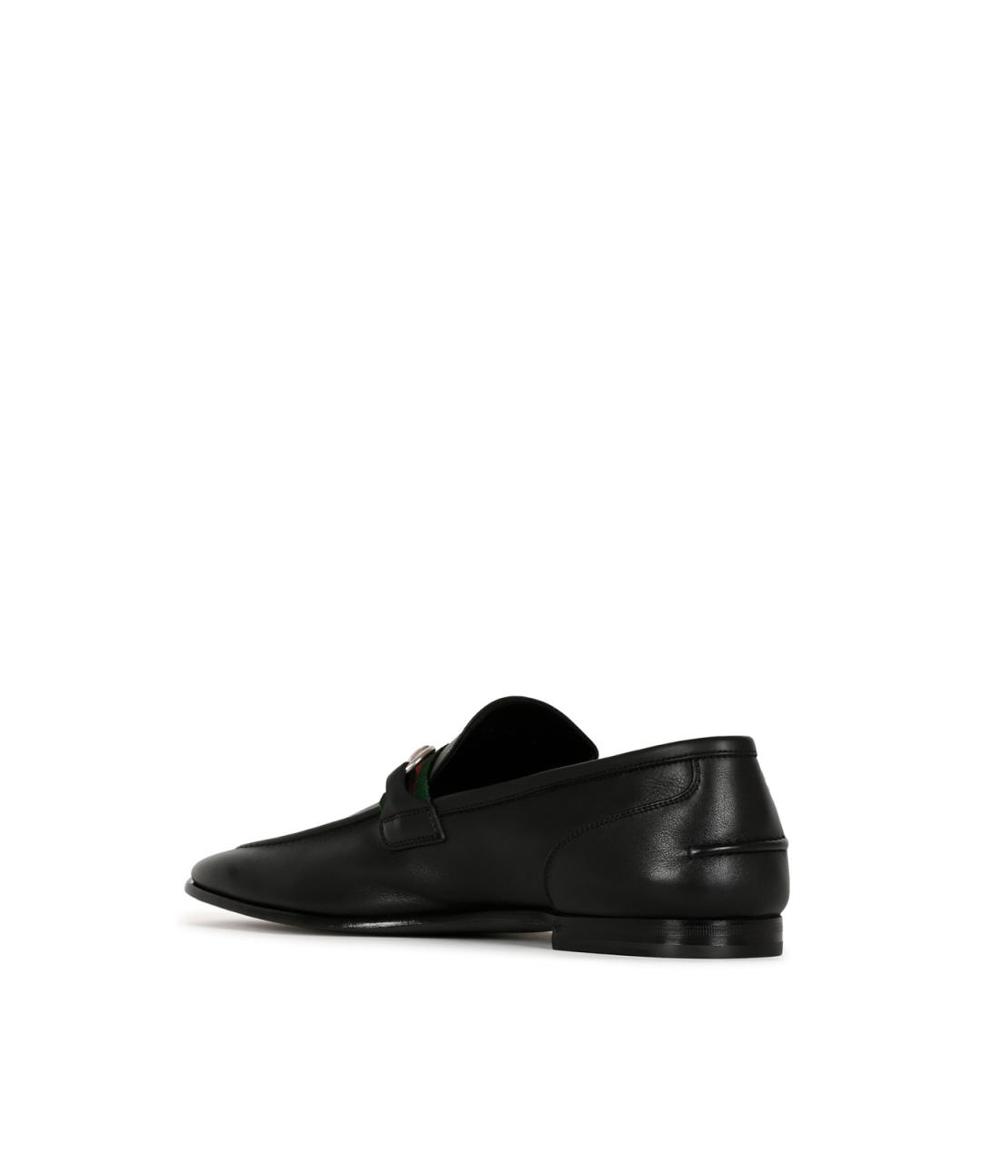 GUCCI Черные кожаные лоферы, фото 3