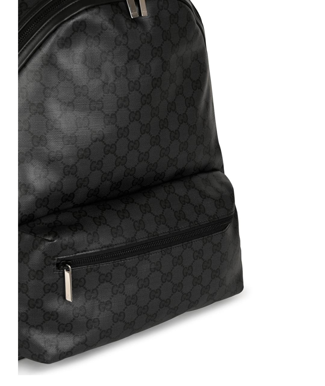 GUCCI Черный рюкзак из канвы, фото 8