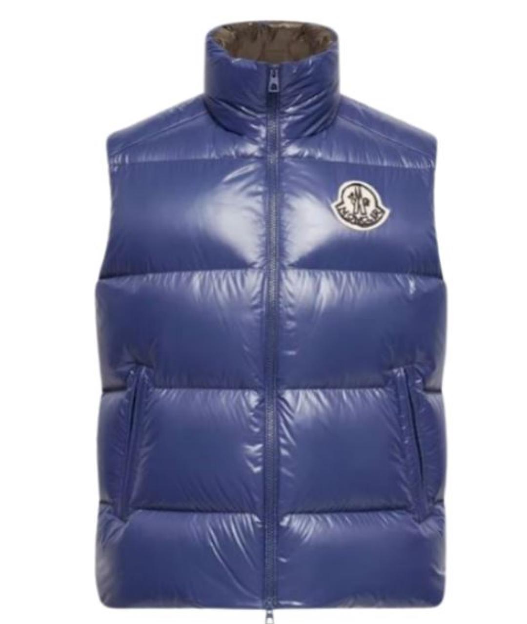 MONCLER Синий жилет, фото 1
