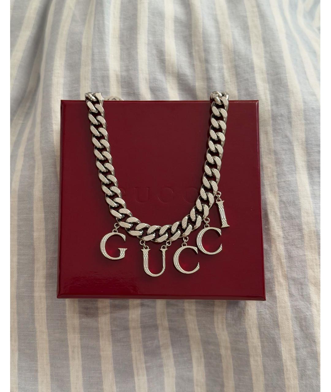 GUCCI Серебряный чокер, фото 3
