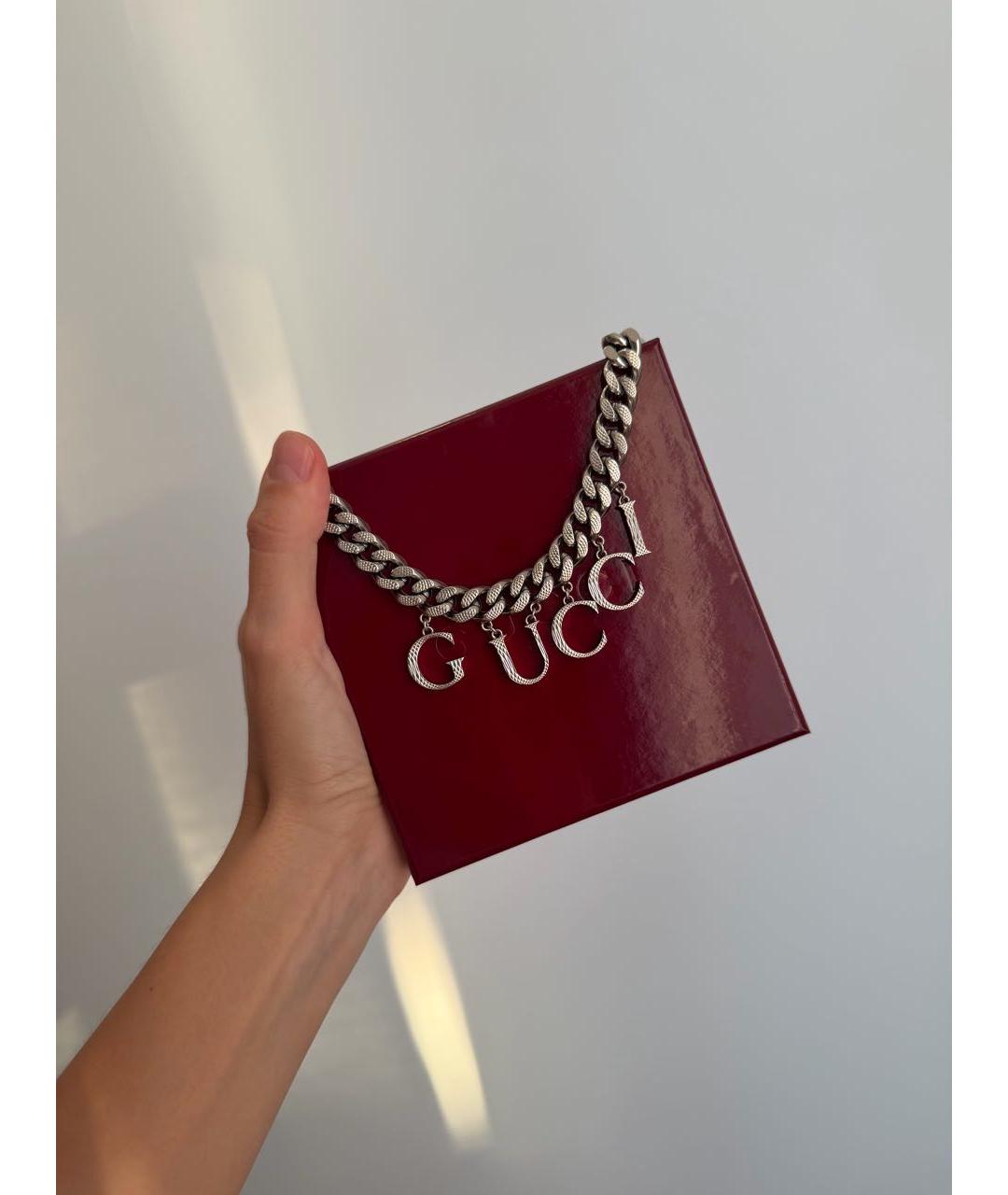 GUCCI Серебряный чокер, фото 2