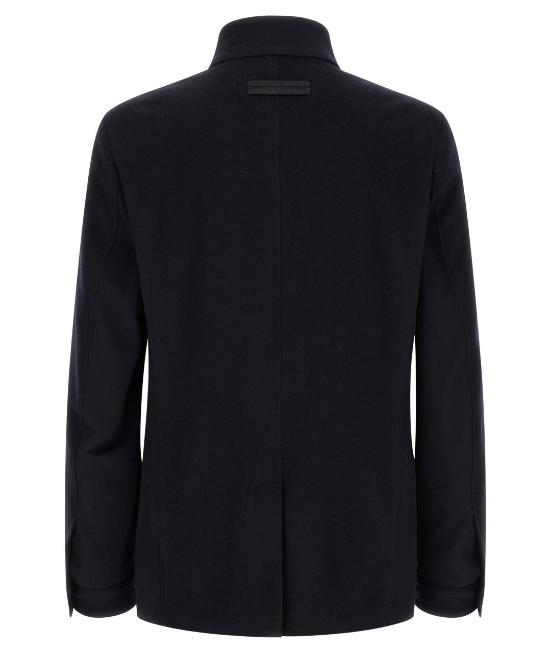 ZEGNA Синее кашемировое пальто, фото 2
