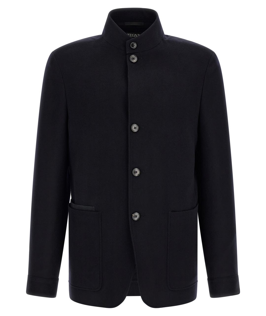 ZEGNA Синее кашемировое пальто, фото 1