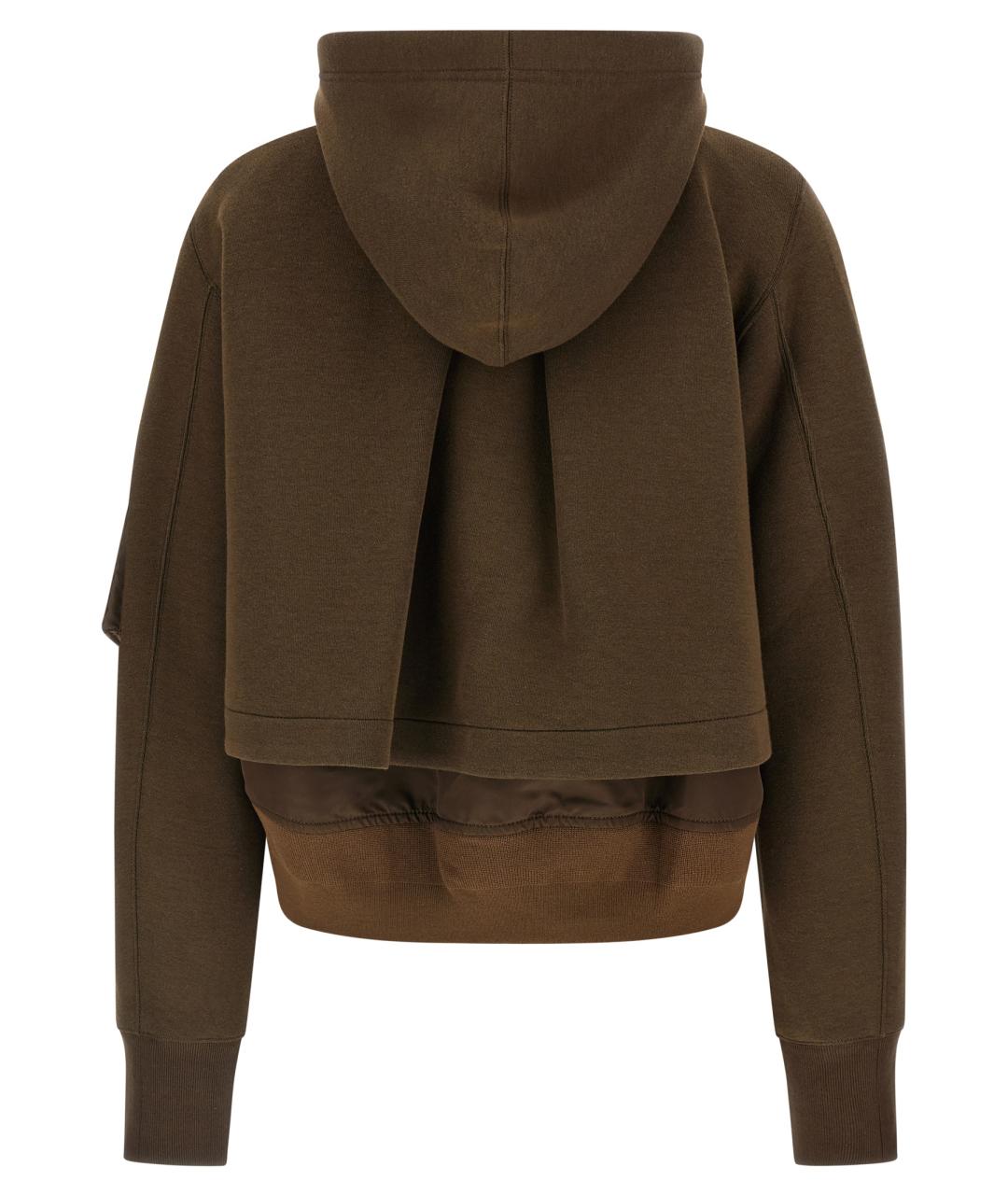 SACAI Коричневая хлопковая куртка, фото 3