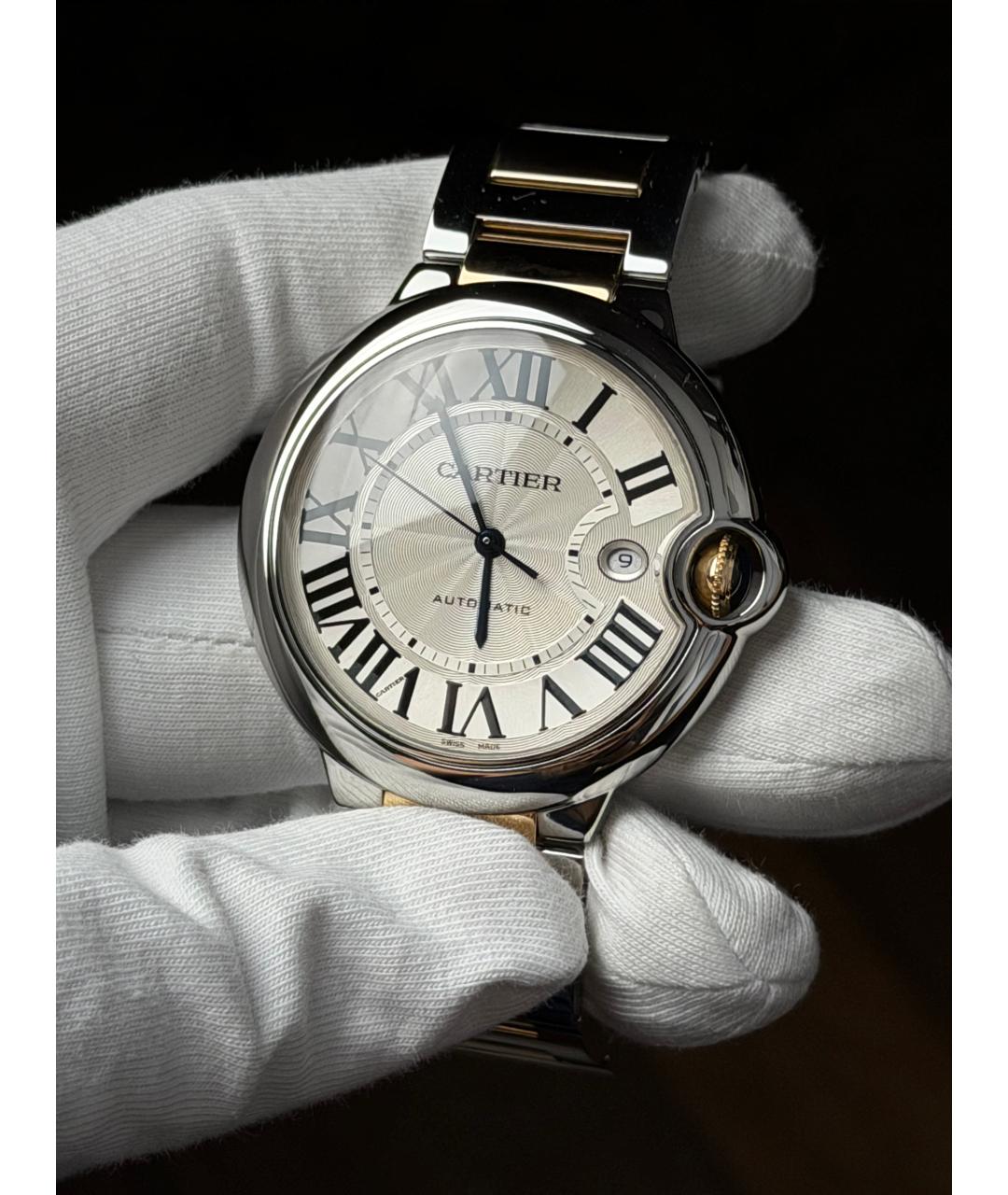 CARTIER Серебряные часы из желтого золота, фото 2