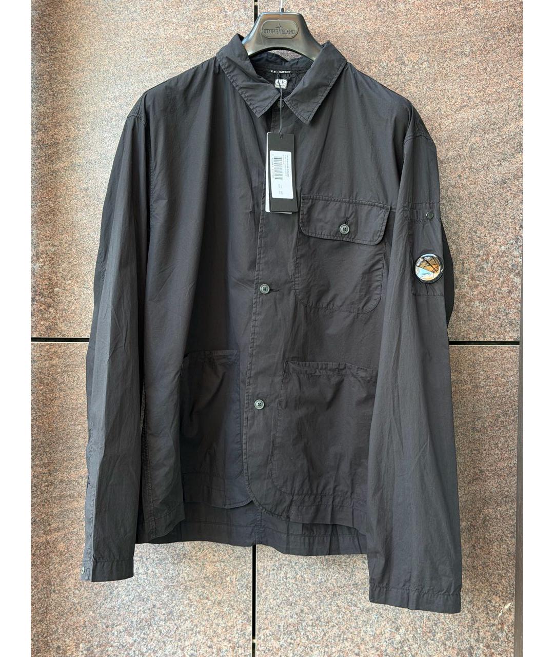 CP COMPANY Черная хлопковая кэжуал рубашка, фото 5