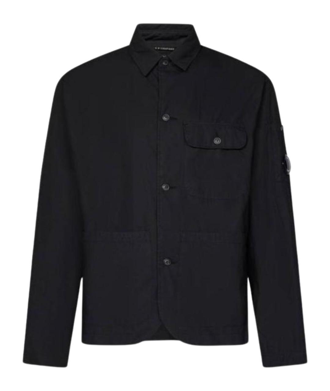 CP COMPANY Черная хлопковая кэжуал рубашка, фото 1