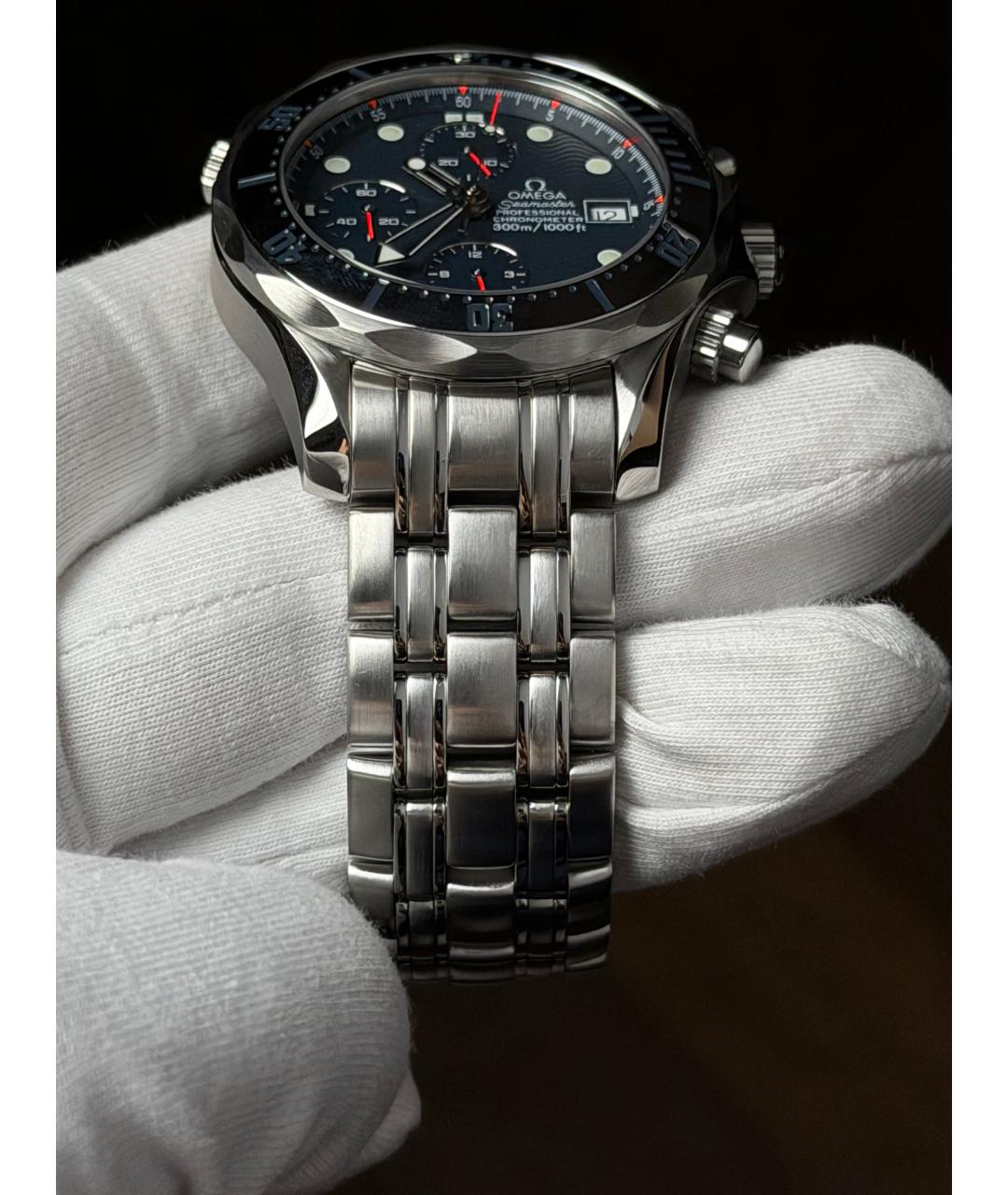 OMEGA Темно-синие часы, фото 6