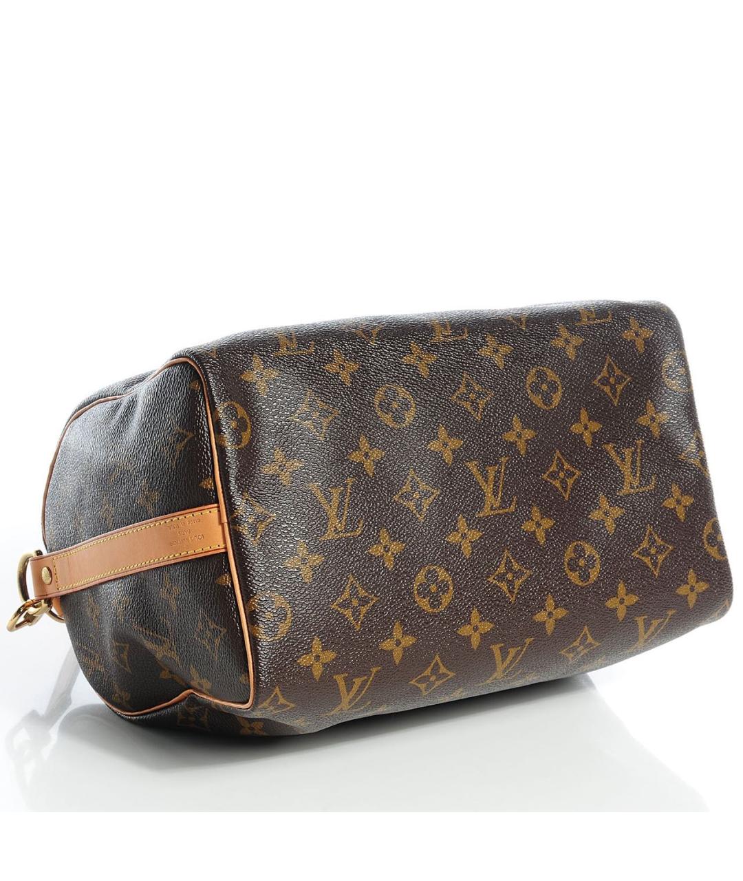 LOUIS VUITTON Коричневая канва сумка с короткими ручками, фото 3