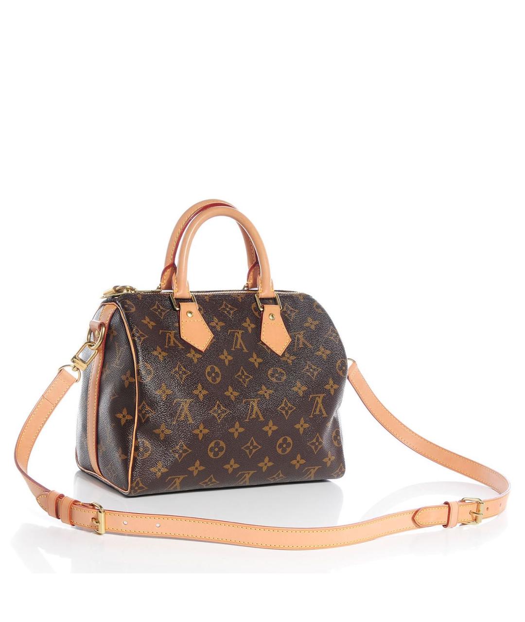 LOUIS VUITTON Коричневая канва сумка с короткими ручками, фото 2