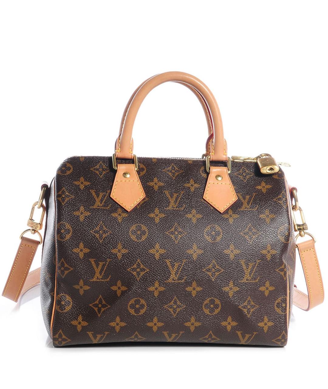 LOUIS VUITTON Коричневая канва сумка с короткими ручками, фото 9