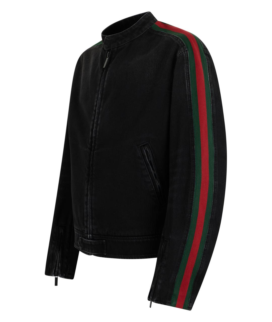 GUCCI Черная хлопковая куртка, фото 3