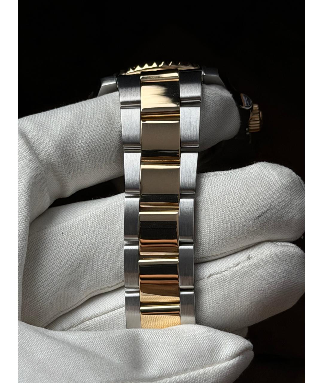 ROLEX Темно-синие часы из желтого золота, фото 9