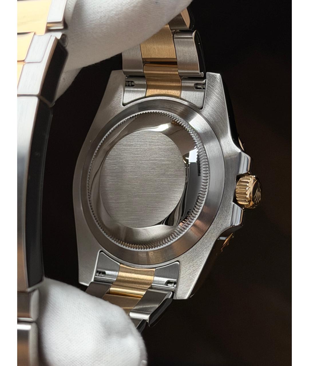ROLEX Темно-синие часы из желтого золота, фото 8