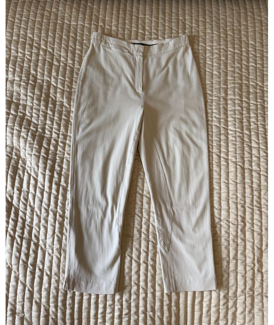 WEEKEND MAX MARA Бежевые хлопковые бриджи, фото 6