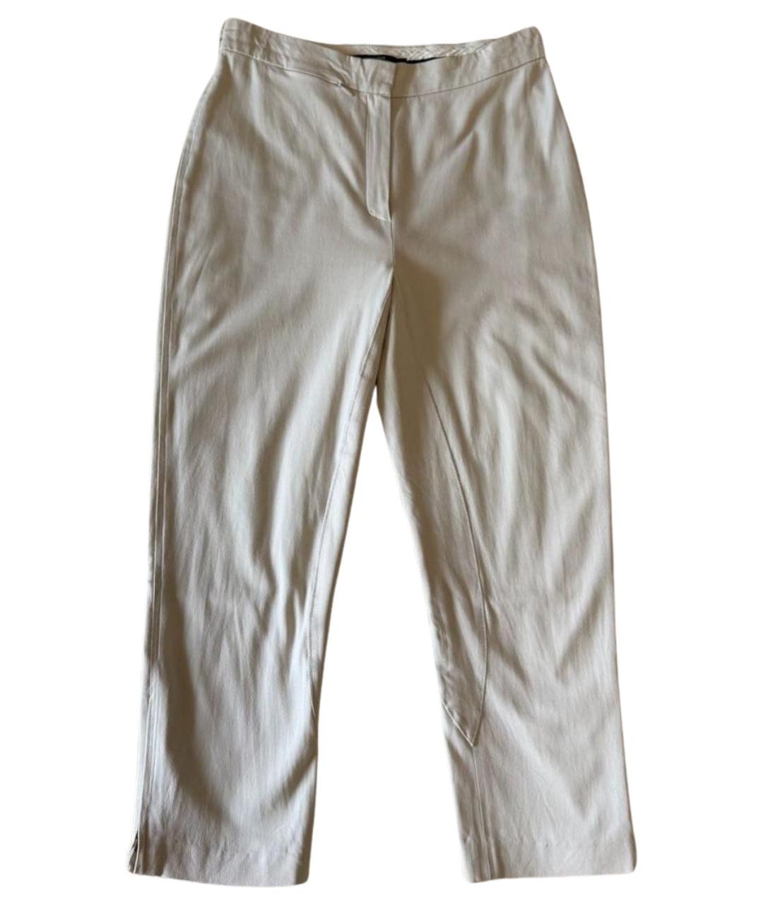 WEEKEND MAX MARA Бежевые хлопковые бриджи, фото 1