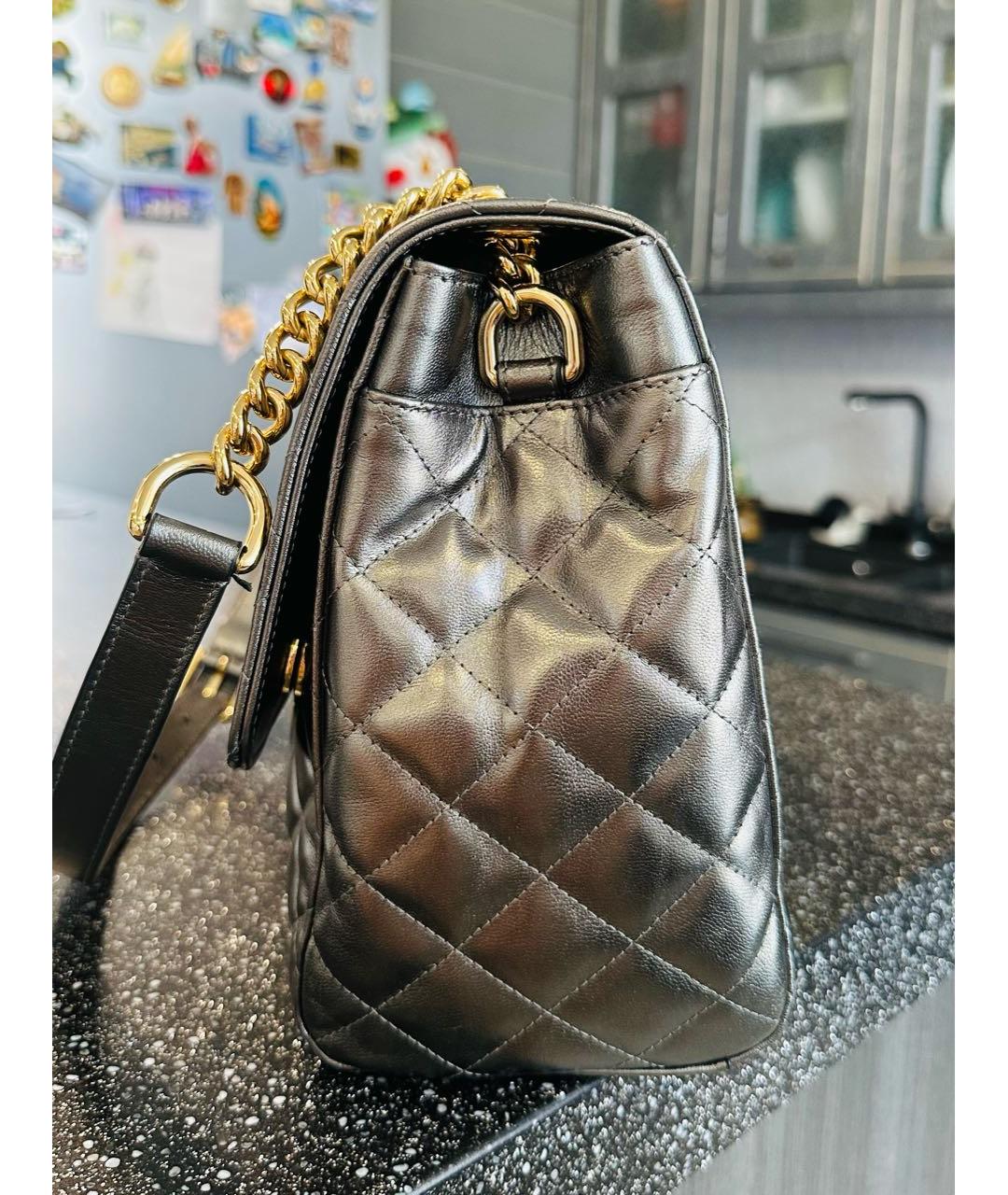 DOLCE&GABBANA Серебряная кожаная сумка через плечо, фото 6